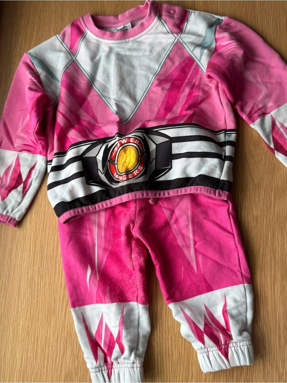 Pink Power Ranger Baby Jogger Set Costume Size 6-12 Months